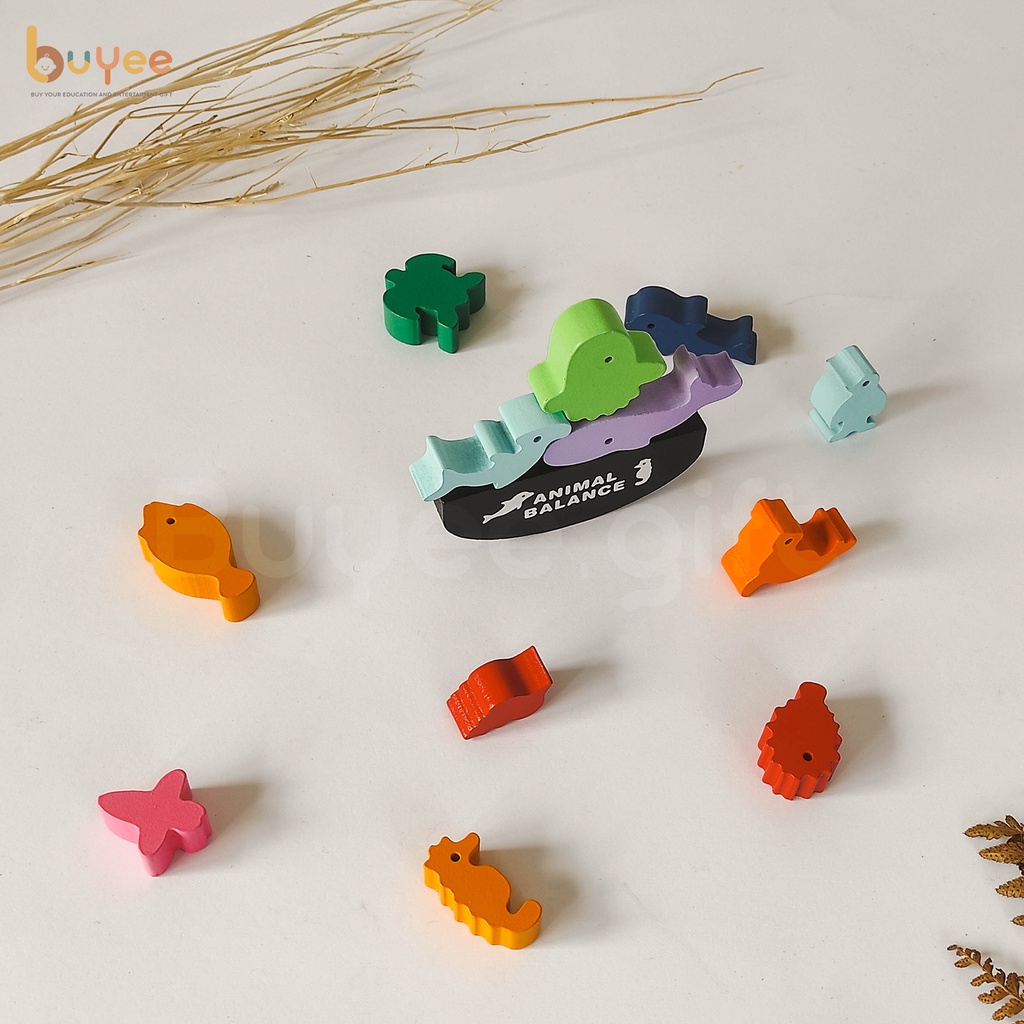 Animal Balance Wooden Toys | Mainan Keseimbangan Hewan