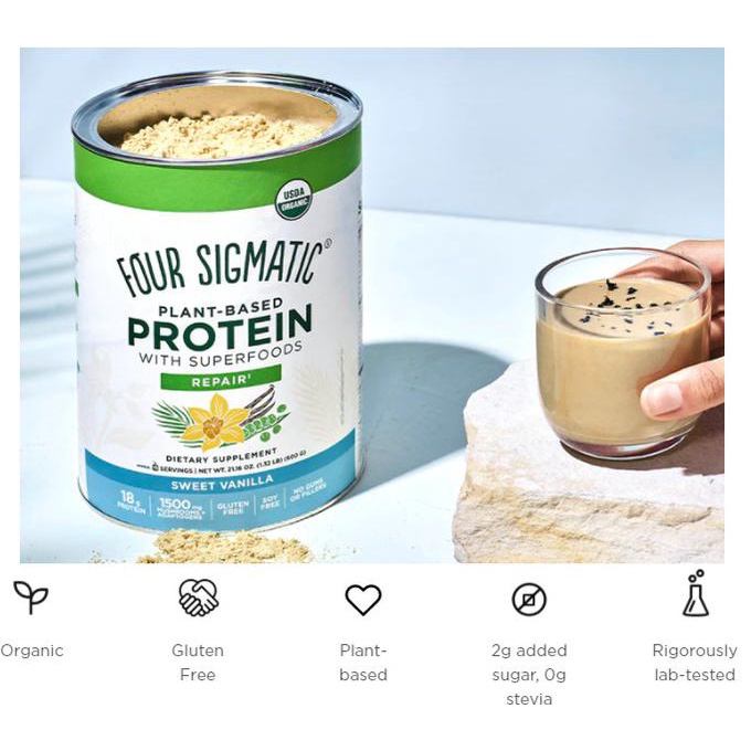 

TERLARIS FOUR SIGMATIC PLANT BASED PROTEIN WITH SUPERFOODS SWEET VANILLA FLAVOR - VANILLA BUMBU &