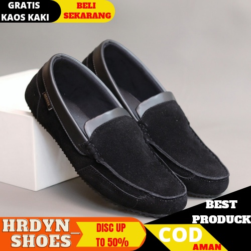 KILIAN Sepatu Casual Slip On Kulit Asli Kasual Formal Slop Kerja Kantor Kondangan Original Pantofel Pria Cowok