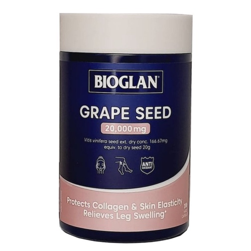 Bioglan Grape Seed 20000mg 200 Capsules Original