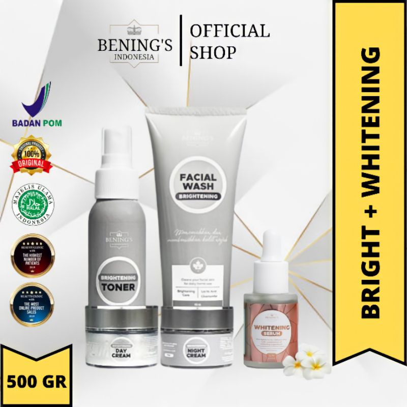 BENINGS SKINCARE DR OKY PRATAMA PAKET BRIGHTENING DENGAN SERUM | BENINGS CLINIC | BENING'S SKINCARE