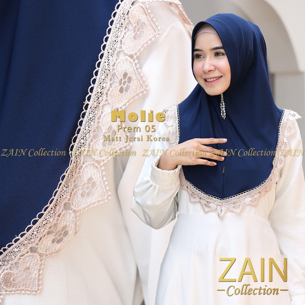 ZAIN COLLECTION TERBARU TERLARIS!! HIJAB INSTAN MINI BEST SELLER MOLIE PREM ORIGINAL VARIASI RENDA-1