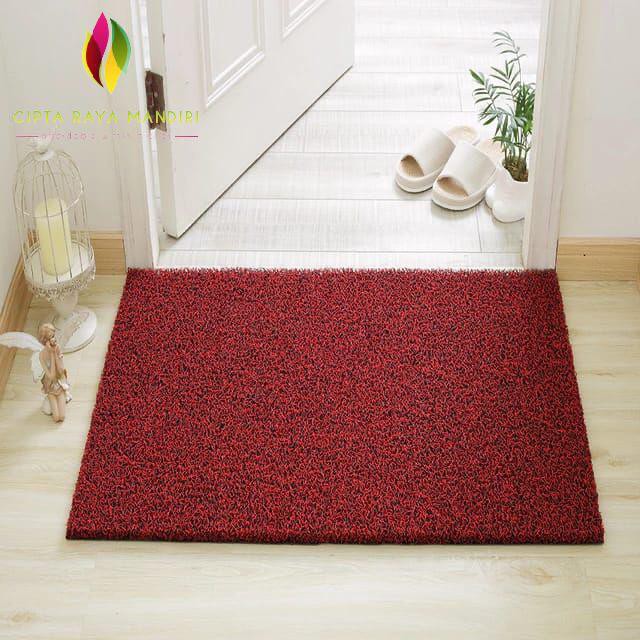 Keset Karpet Karet PVC Mie / Bihun Anti Slip Kualitas Premium ukuran 60 x 90 cm