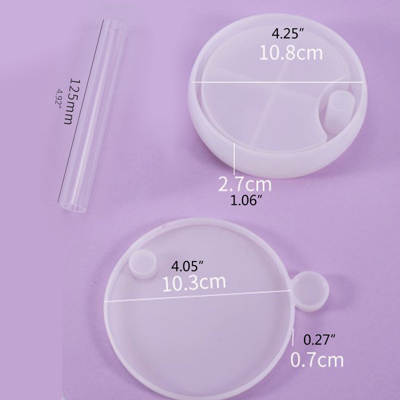 SIY  1 Set Jewelry Organizer Box Silicone Resin Mold for Women Kids, DIY Multi-Layer