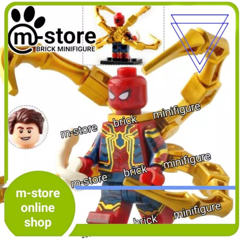 lego spider-man spiderman spider man iron spider avengers endgame building block