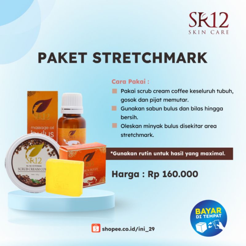 SR12 Paket Penghilang Stretchmark BPOM