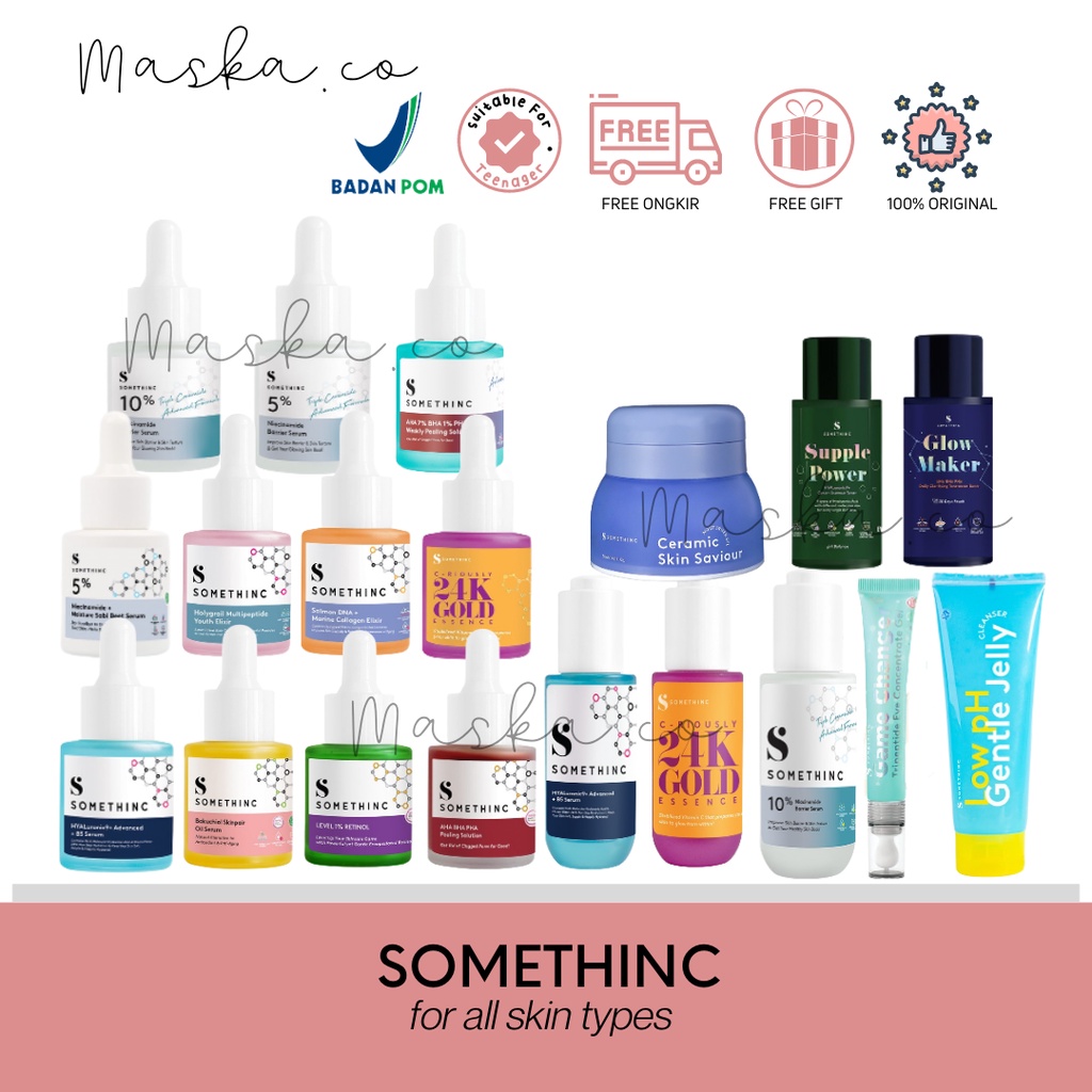 SOMETHINC NIACINAMIDE SERUM HYALURONIC RETINOL BAKUCHIOL AHA BHA CERAMIC GAME CHANGER