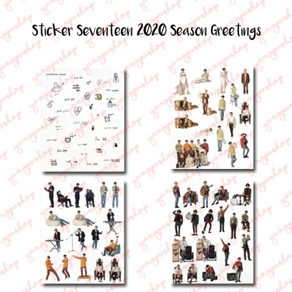 [READY/ COD] SEVENTEEN 2020 SEASON GREETINGS SVTN STICKER SET FAN MADE UNOFFICIAL YANGPASHOP MINGYU 