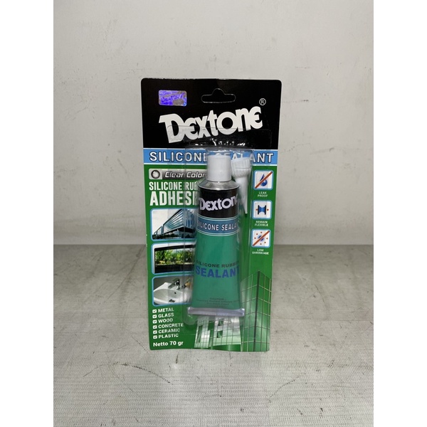 lem dextone silicone sealent 70gr / lem dextone silicone rubber sealent / lem dextone silicone sealent clear color / lem besi dextone / lem kaca dextone / lem kayu dextone / lem keramik dextone / lem beton dextone / lem plastik dextone