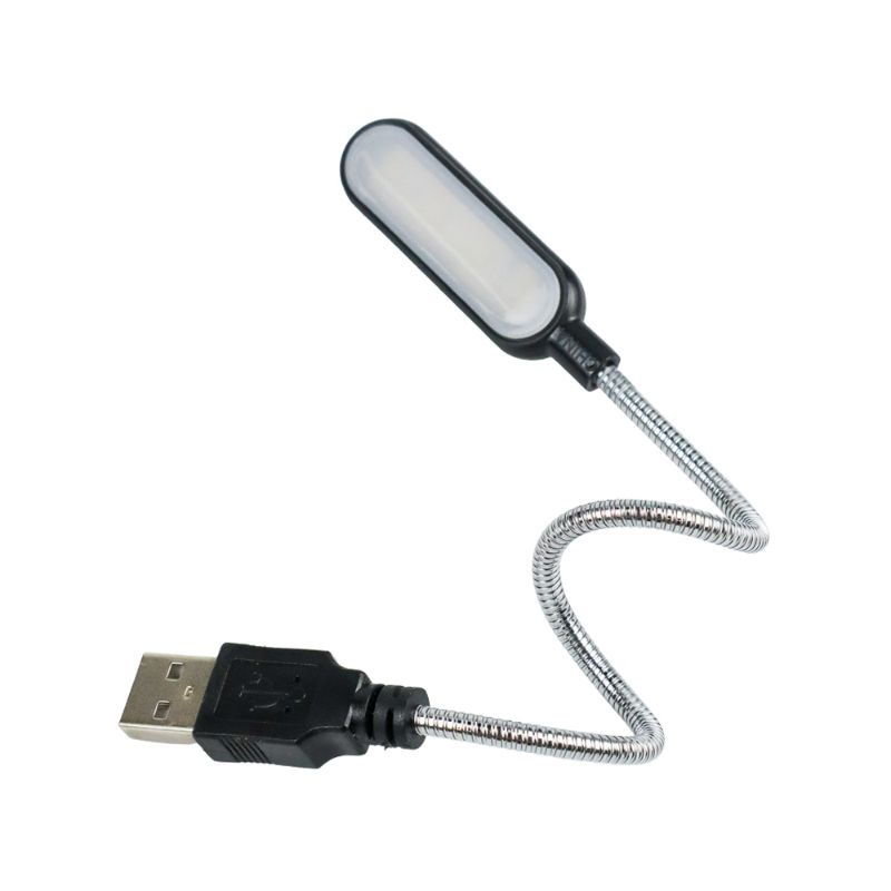 Lampu Belajar LED USB Metal Flexible Lampu Laptop Notebook