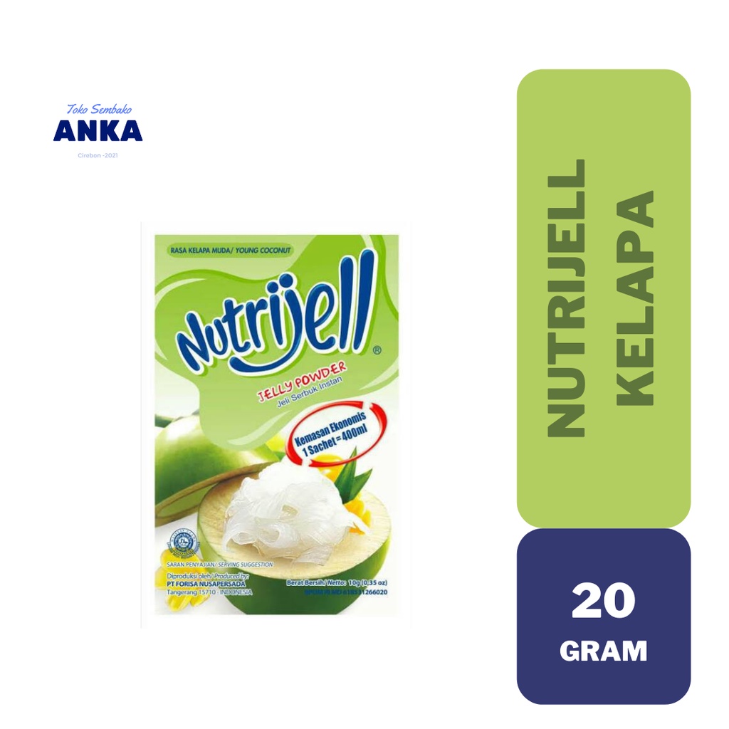 

Nutrijell Nutrijel Kelapa 20gram 20 gram / Ekonomis Jelly Powder Jeli Serbuk Instan