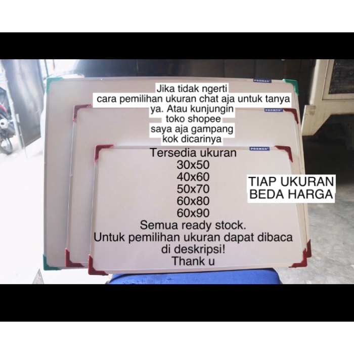 

Paket Whiteboard 60X90 Dan Penghapus Dan Spidol