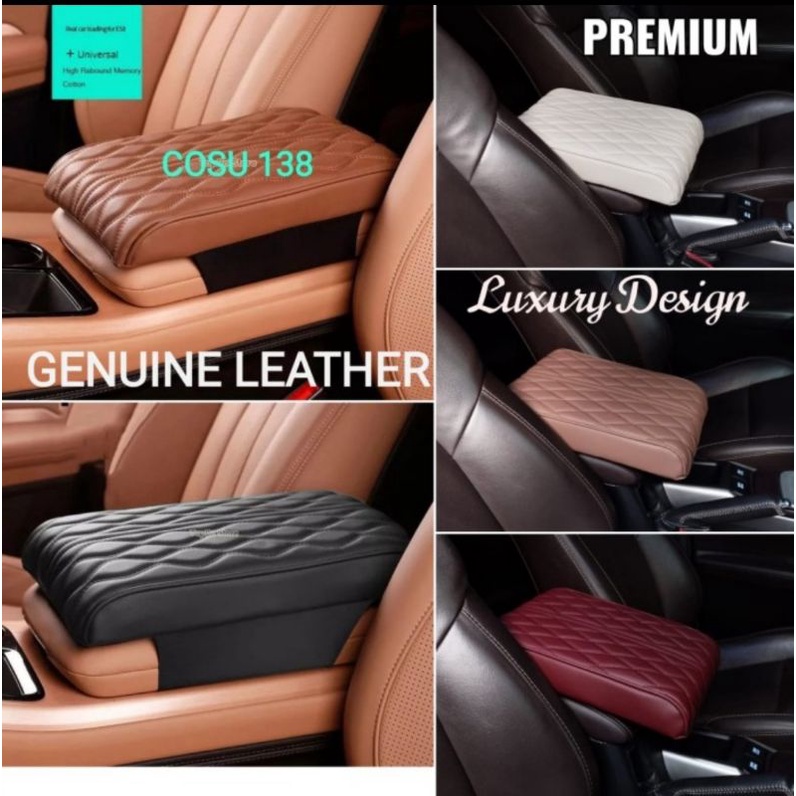 ARM Rest Armrest Bantalan Tangan Kulit Fortuner Innova Reborn Premium Quality