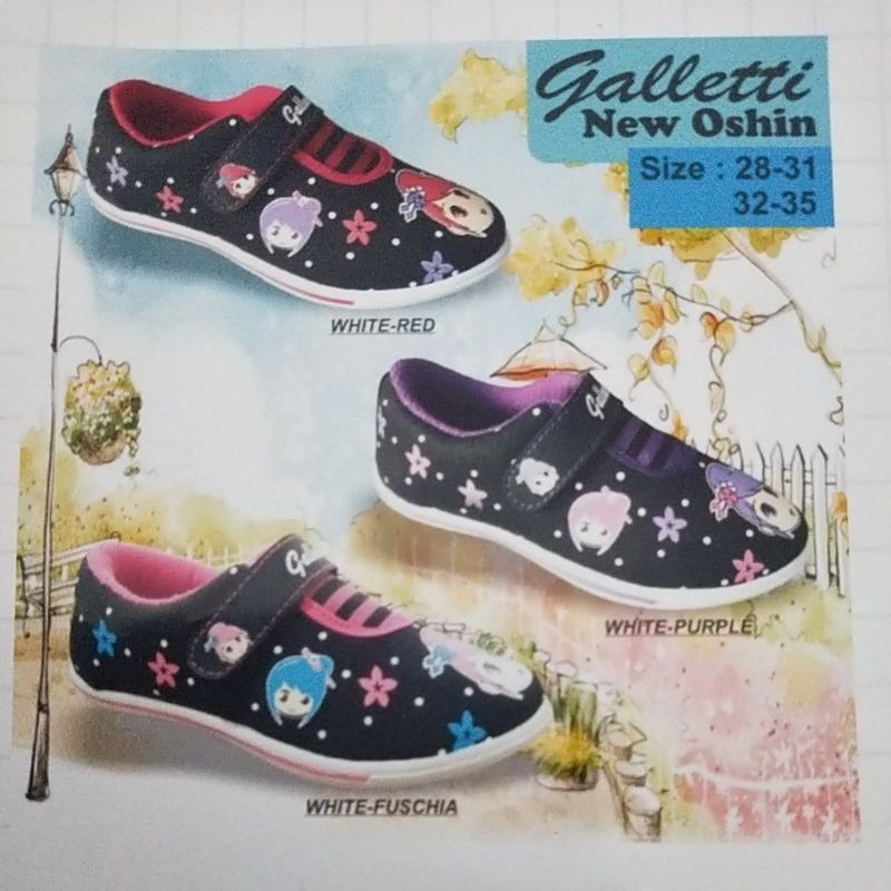 GALETTI NEW OSHIN - 28-35 Sepatu sekolah Anak perempuan Gambar kartun - Galletti New Oshin