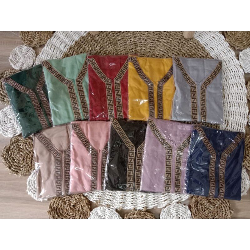 Daster long fendi/daster long busui/daster long polos busui