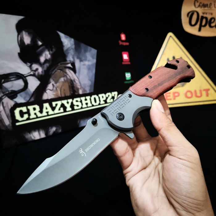 Pisau Lipat Survival Browning Da308 / Survival Kit / Pisau Lipat