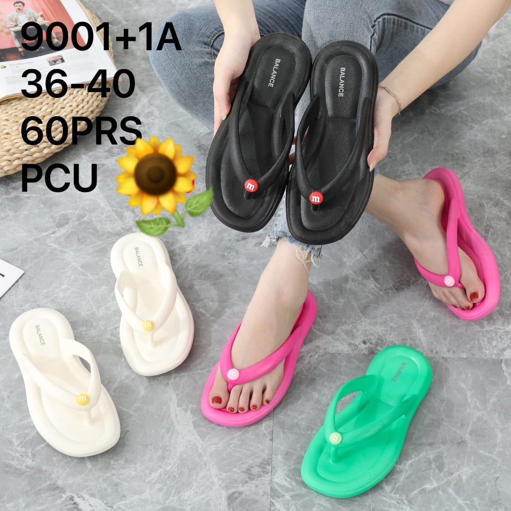 Sandal Karet Jelly Wedges Wanita import Model Terbaru Original Kekinian by AGUNG STYLE Balance 9001+1A