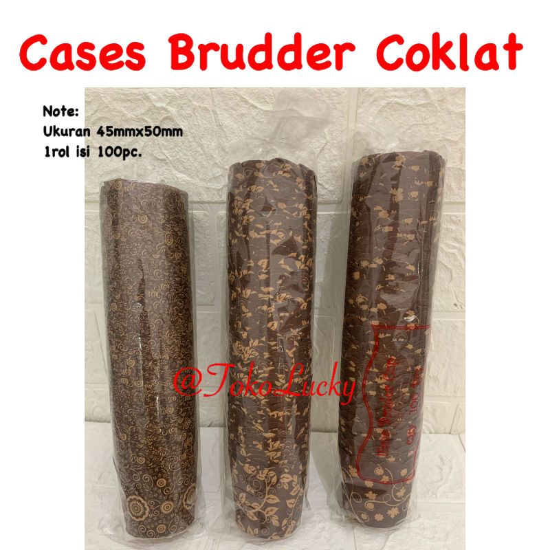 

Cases Brudder Coklat 1 rol 100pc
