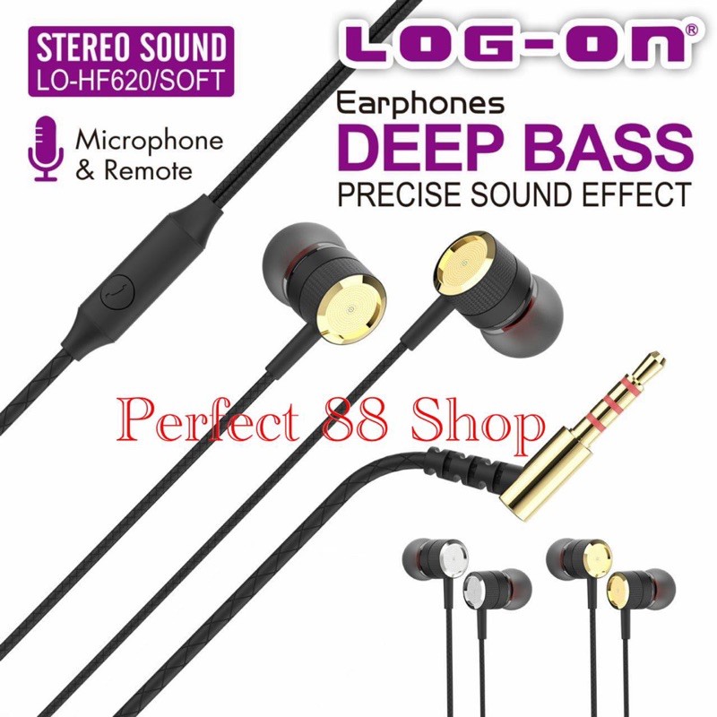 HANDSFREE EARPHONE DEEP BASS HF HANDSET LOGON LO-HF620