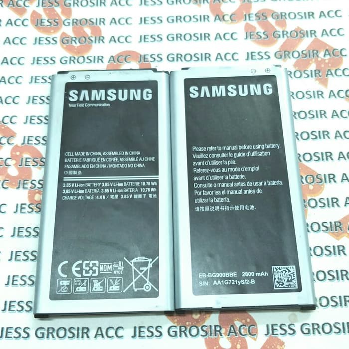 Baterai Samsung Original SAMSUNG Galaxy S5 I9600 G900F EB-BG900BBE