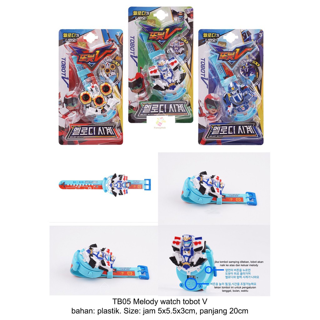 ORI KOREA MELODY WATCH TOBOT V - TB05