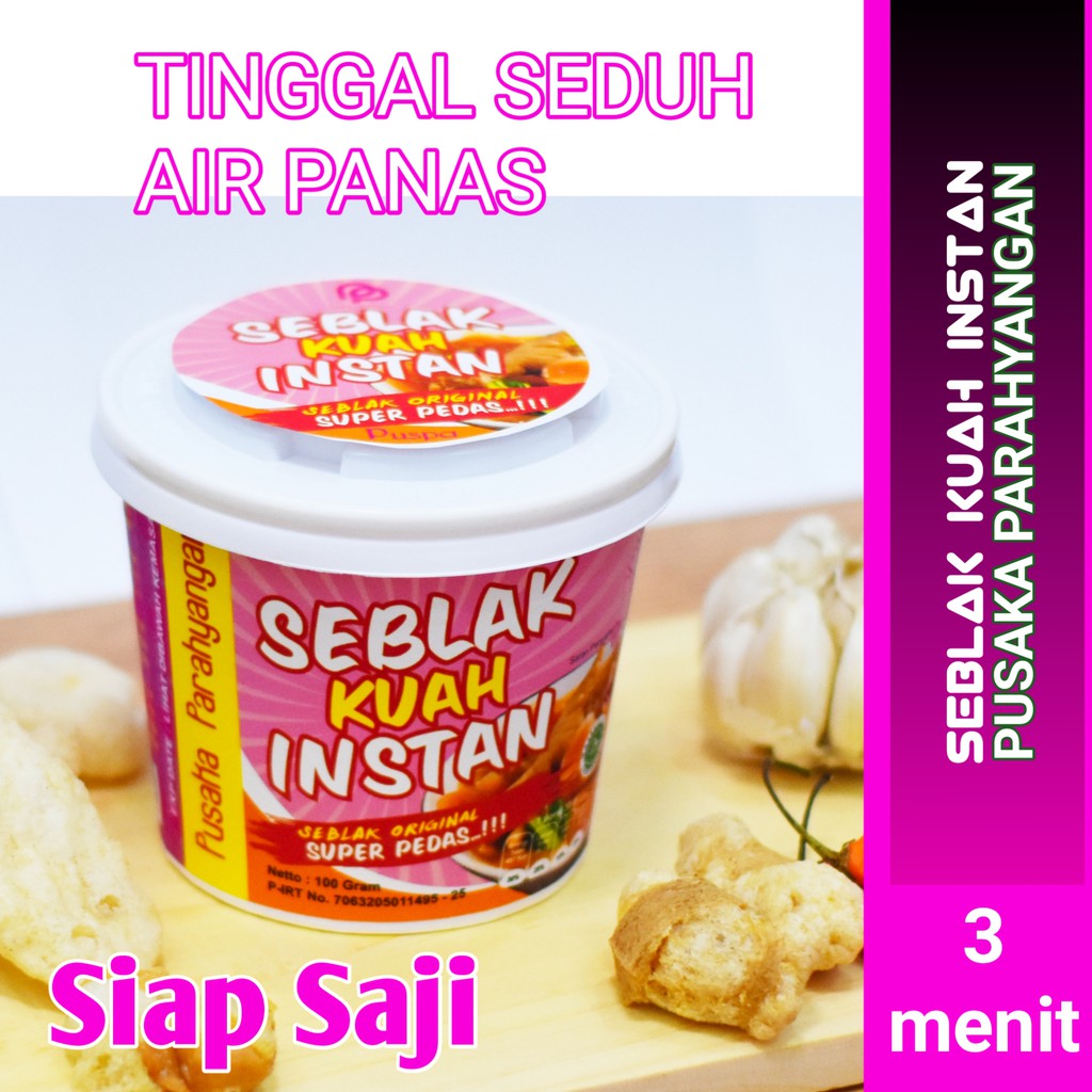 

Seblak Instan Puspa | Pusaka Parahyangan | Seblak Pedas Tanpa Masak, Tinggal Seduh