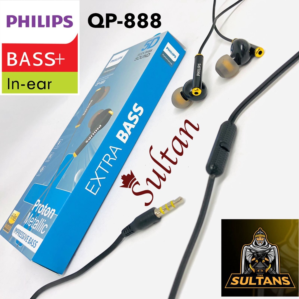 earphone Philips Qp-888 Proton Metallic handsfree for android samsung oppo vivo xiaomi dan realme