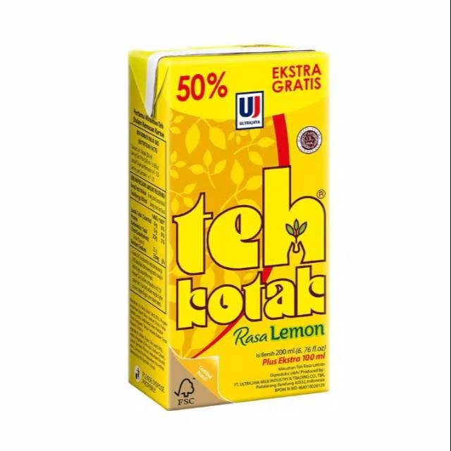 

ULTRA TEH KOTAK LEMON 200ML+100ML