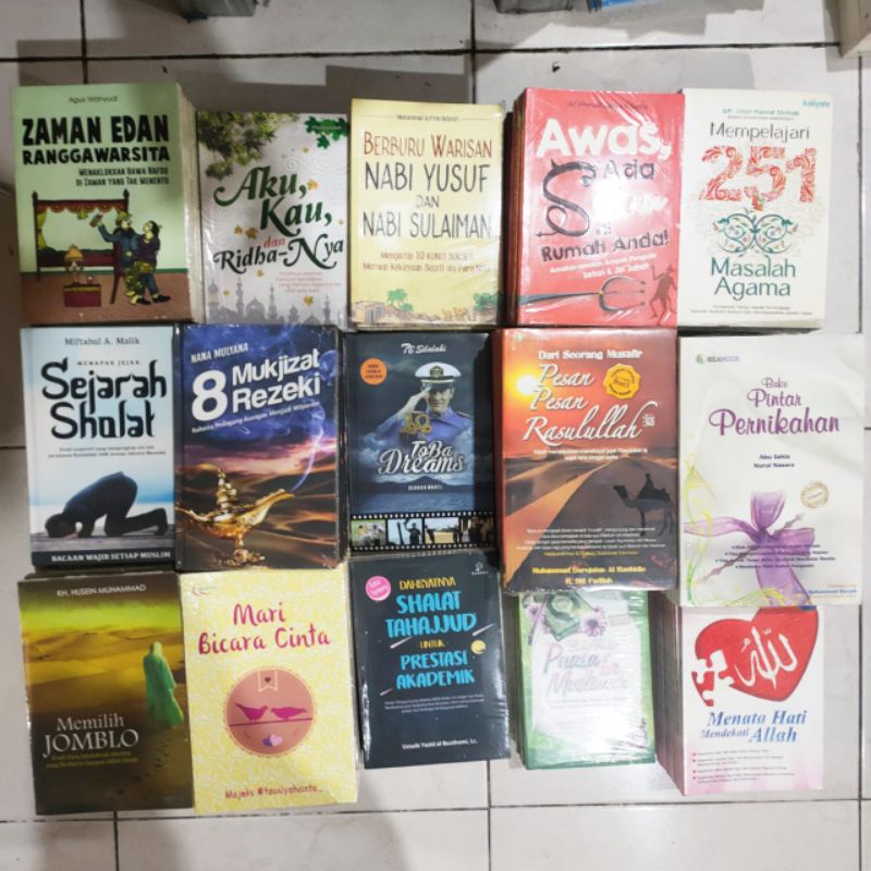 Buku Agama Islam / Motivasi Islam / Zaman Edan / Pesan Pesan Rosululloh / Sejarah Sholat / Original