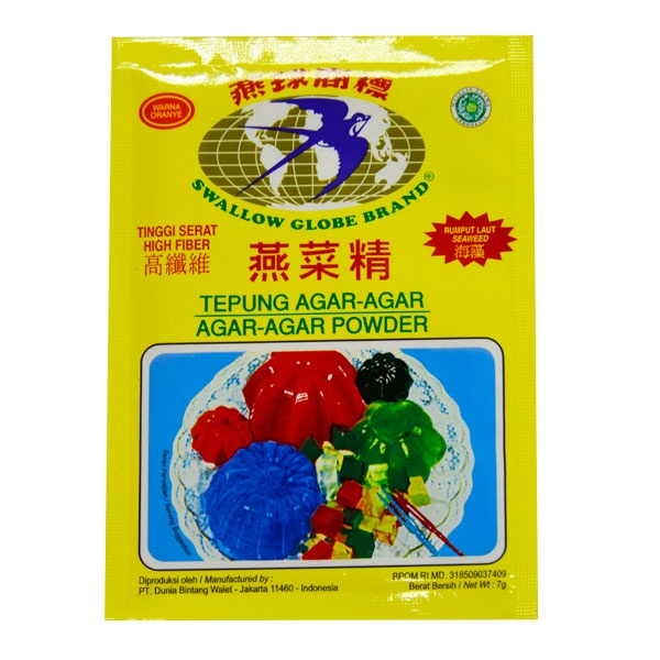 

SWALLOW GLOBE AGAR AGAR ORG 7 GR