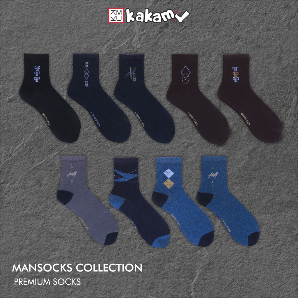 Kakamu Kaos Kaki Pria Dewasa Murah / mansock motif premium Kaos Kaki Kantor Formal MIX 12 Pasang