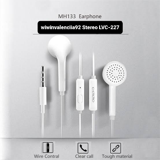 MH 133 Headseat OPPO Reno A FIND IN-Jack 3,5 MM Head Seat Earphone-Orisinil ORI-99% Earsphone Bass Soft Slowly EXTRA Move Headsfree-Headfree-Headphone-Handset-Headset 3.5mm 3,5mm 3,5 set Ear Phone HM-133 -HM133-MH133 Copotan Bagus Murah Ga sakit Telinga