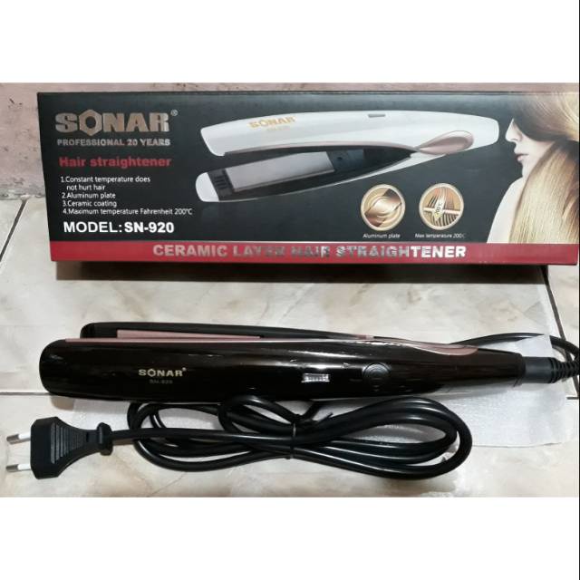 Catokan Sonar SN-920 /Catok 2in1 LURUS &amp; CURLY 100% Design ORIGINAL