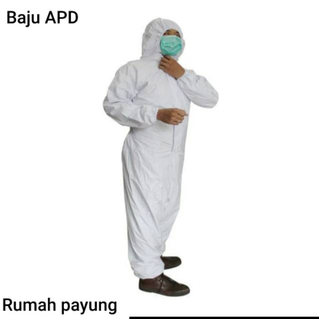 Jas hujan / baju APD / Mantel perawat / pelindung Covid / protektive 0.1 Rumahpayungjkt