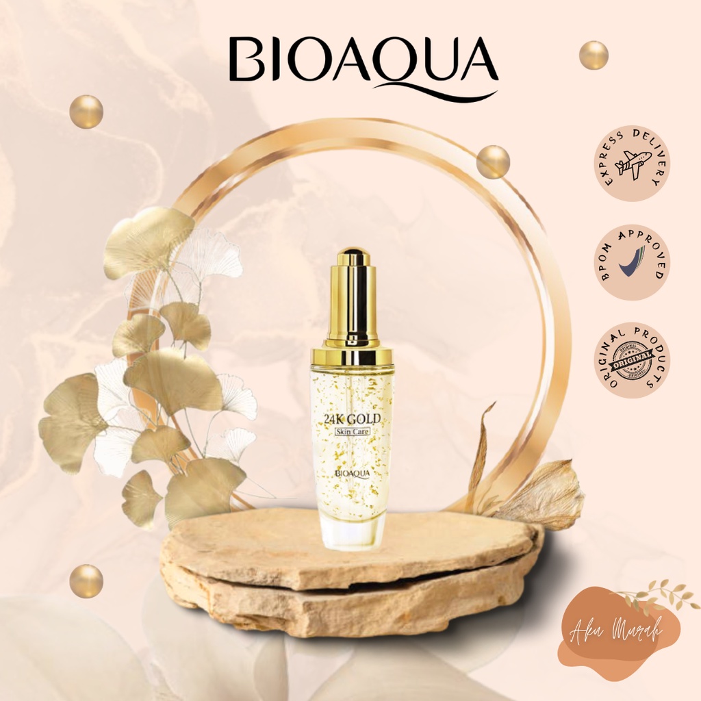 ✨ AKU MURAH ✨ Bioaqua 24K Gold Skin Care Essence 50ml / Serum Gold Bioaqua BPOM