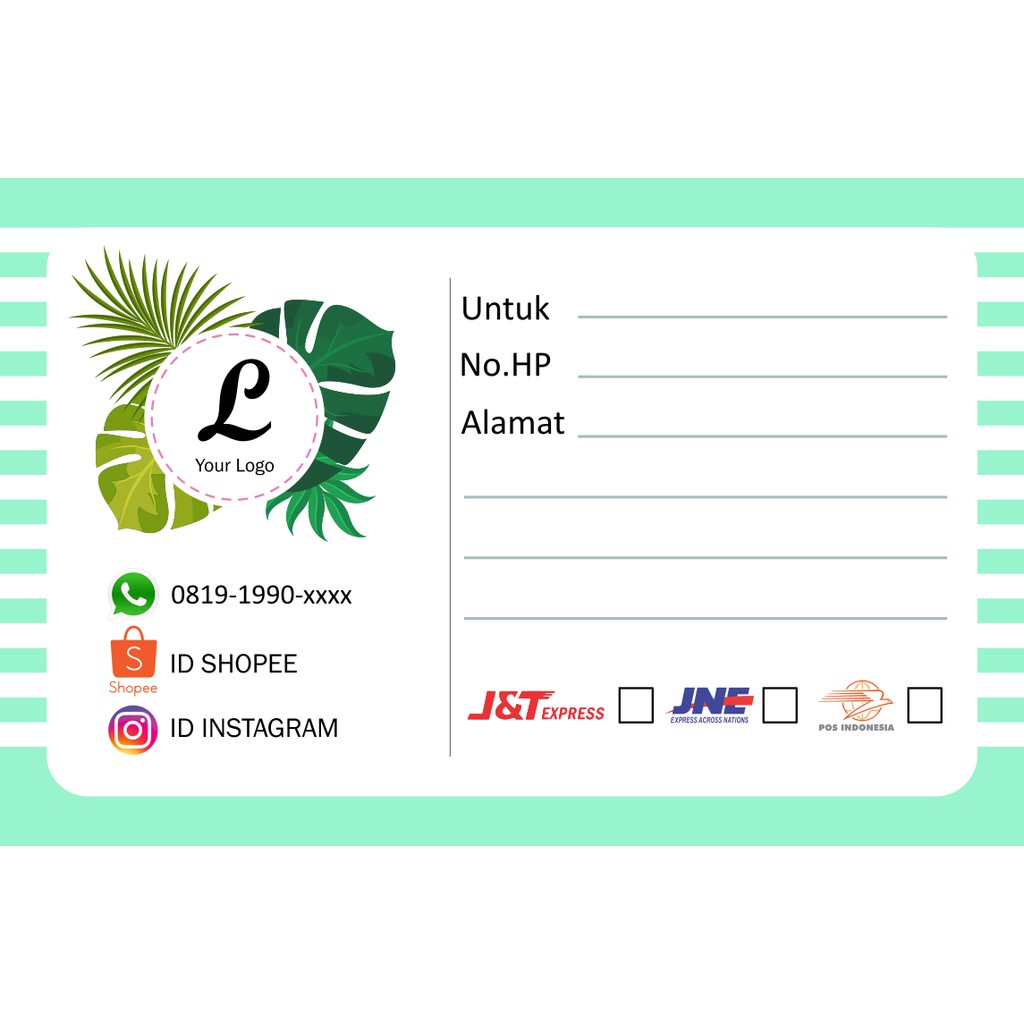 

Desain Stiker Label Pengiriman