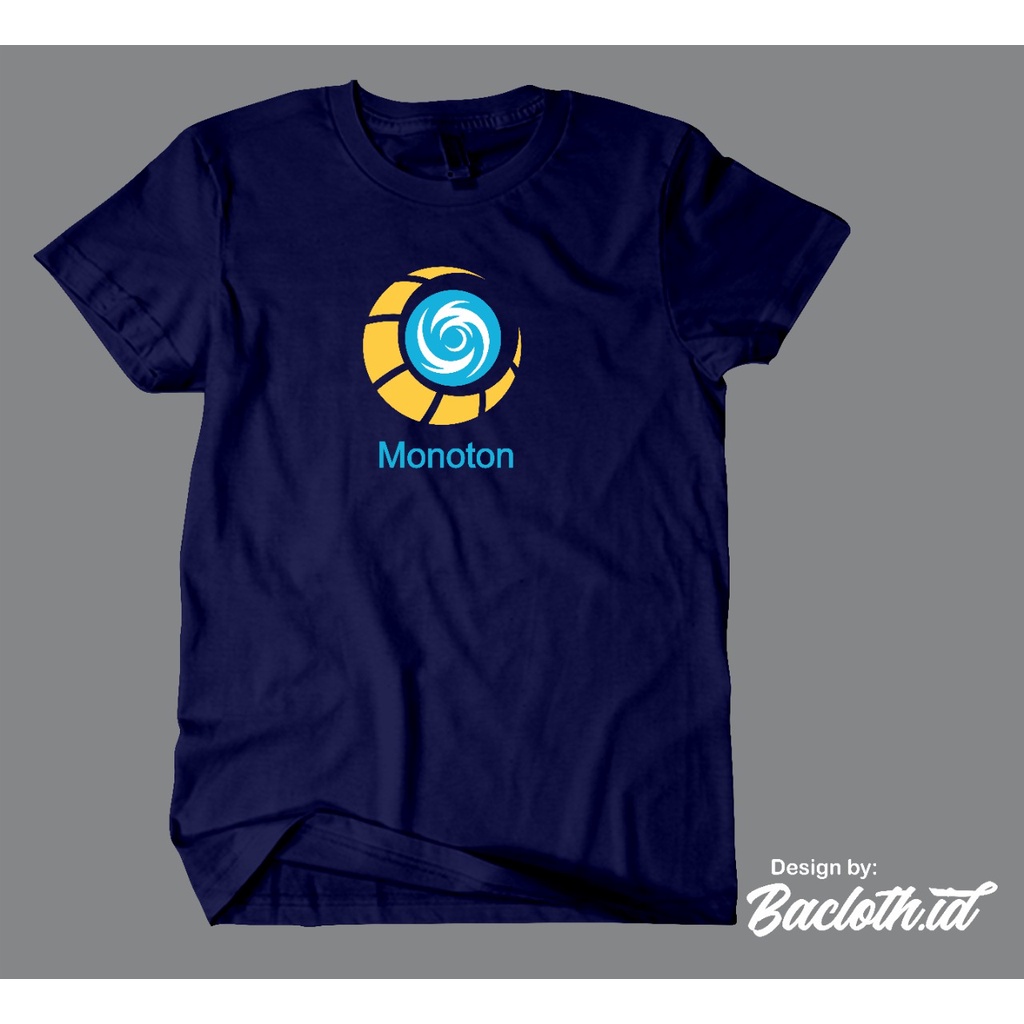 KAOS PLESETAN LOGO MOONTON MONOTON COMBED 20S