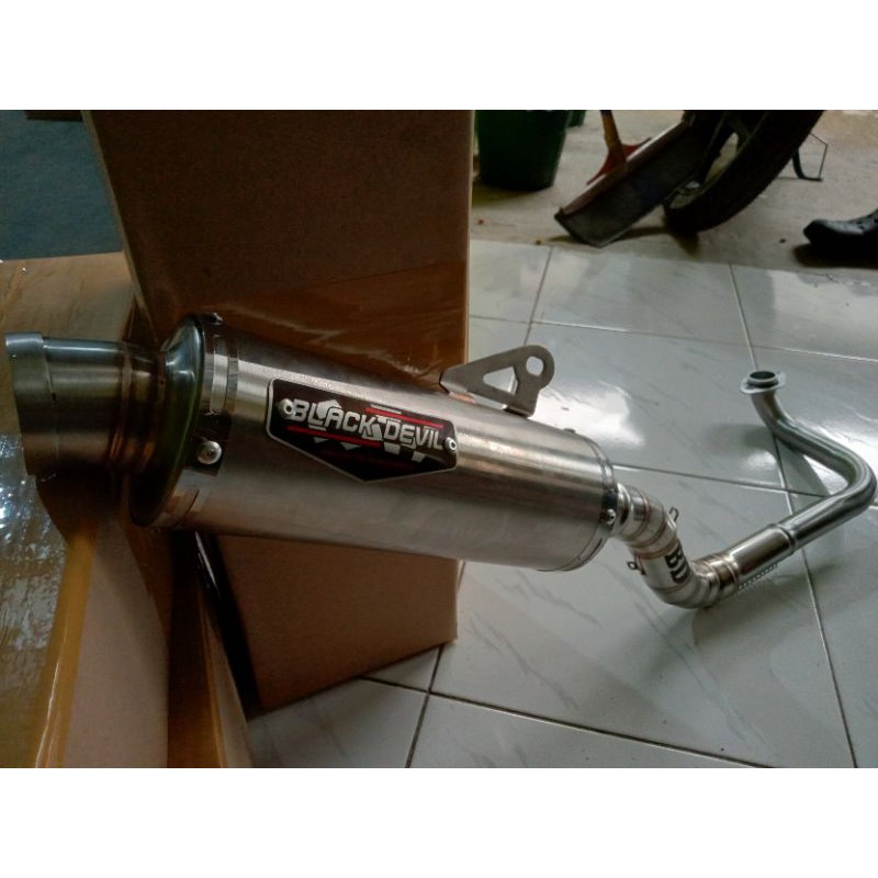 knalpot black devil Inlet 38