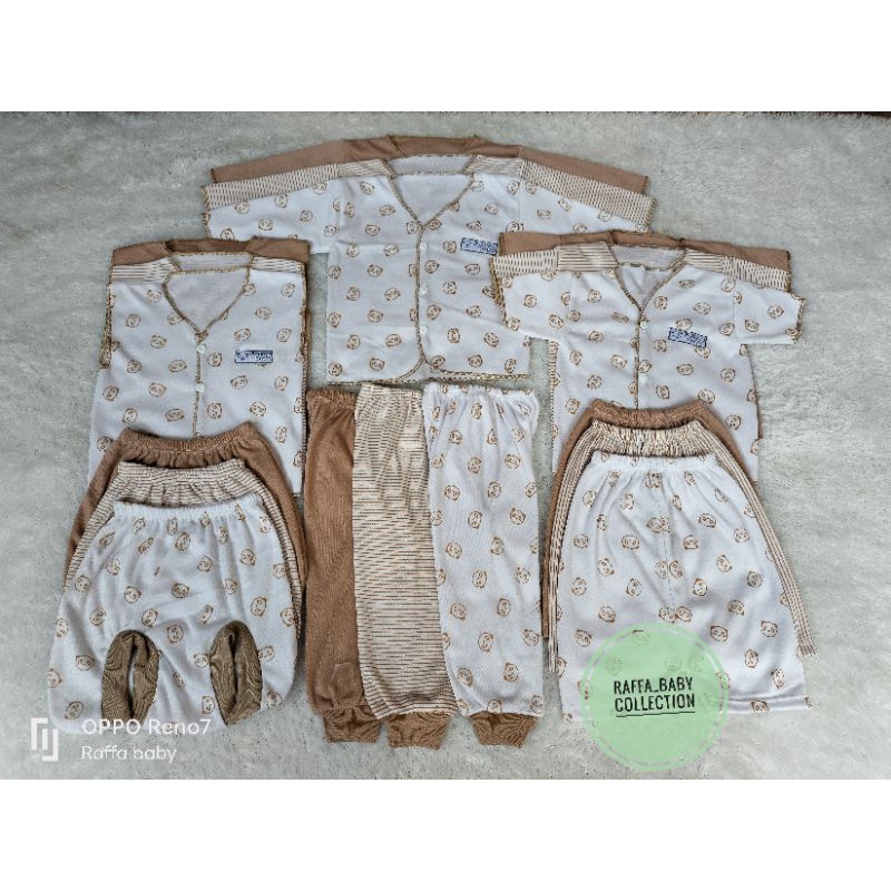 Paket 18pcs/9 stel baju bayi Newborn (seri coksu)