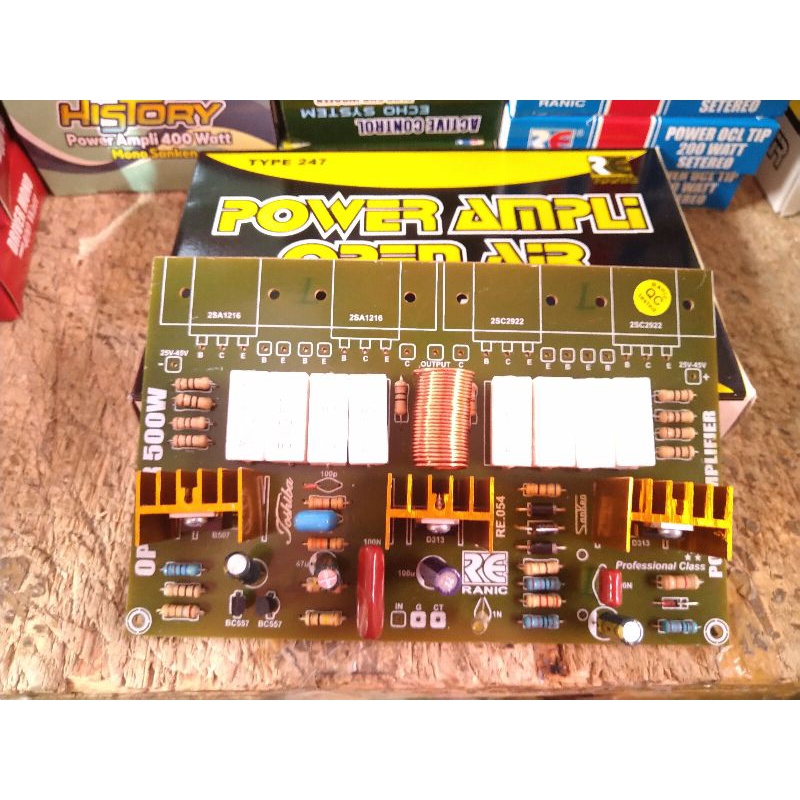 Kit power amplifier open air 500w driver mono ( 247 )