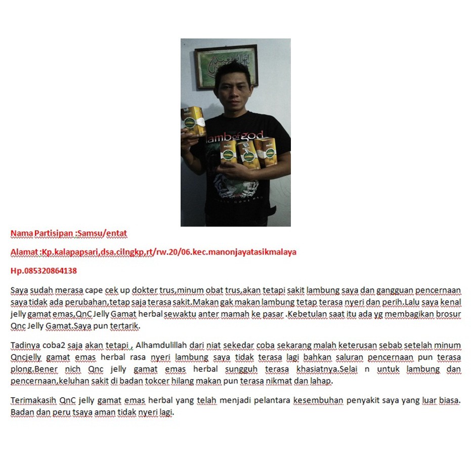 Obat Penyakit Lambung, Caara Tepat Obati Maag Kronis, Asam Lambung, Mual Mual, Perut Bengah, Sakit Ulu Hati, Muntah, Terbukti Sembuh Dengan QnC Jelly Gamat-4
