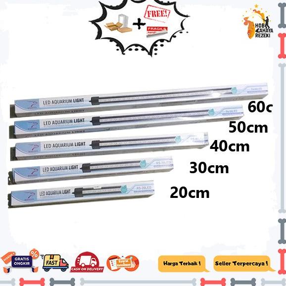 ⇹ LAMPU CELUP LED AQUARIUM 20-60CM ✩