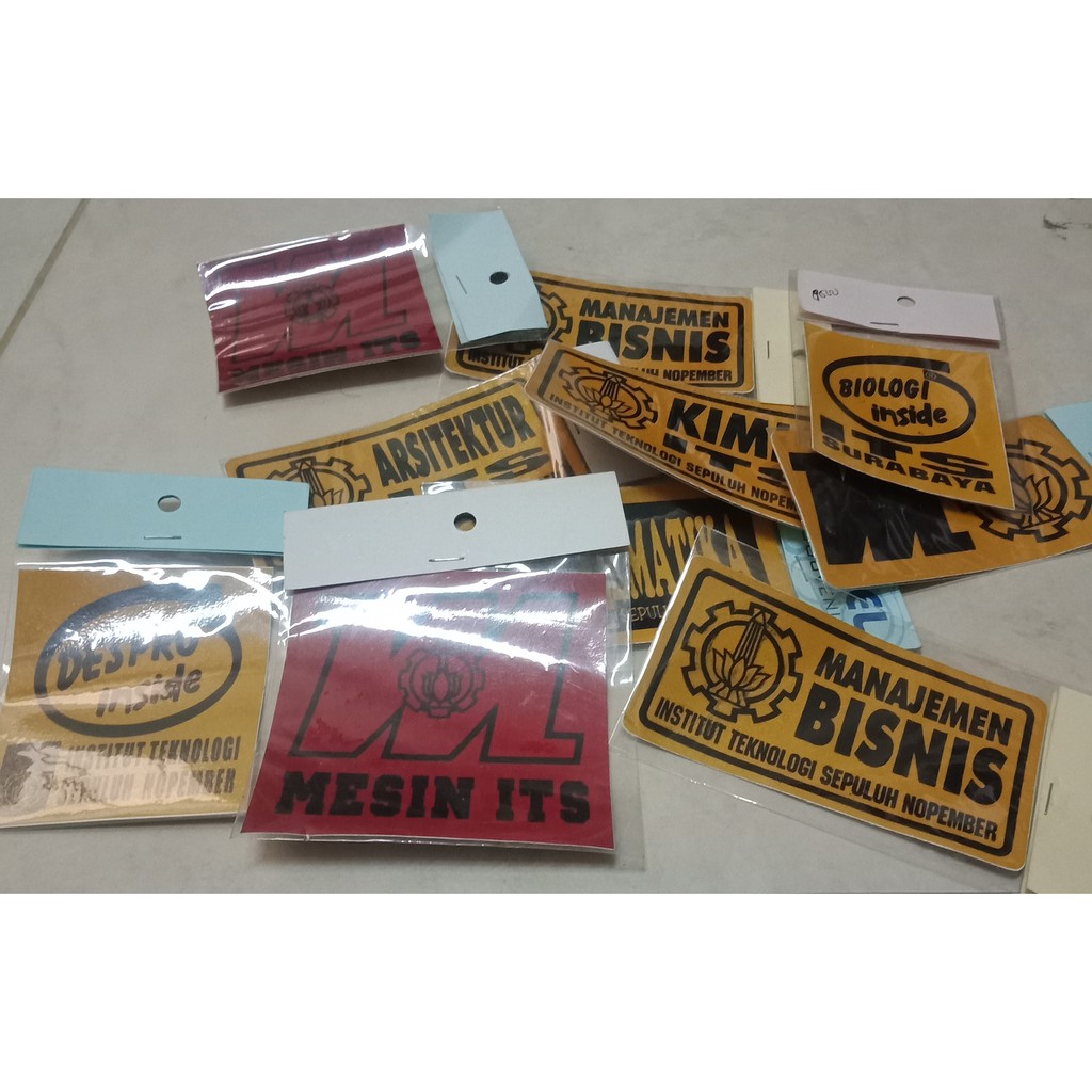 

[MERCHANDISE ITS] STIKER SCOTLITE EMAS & MERAH - JURUSAN - STICKER MAHASISWA KAMPUS TEKNIK SURABAYA