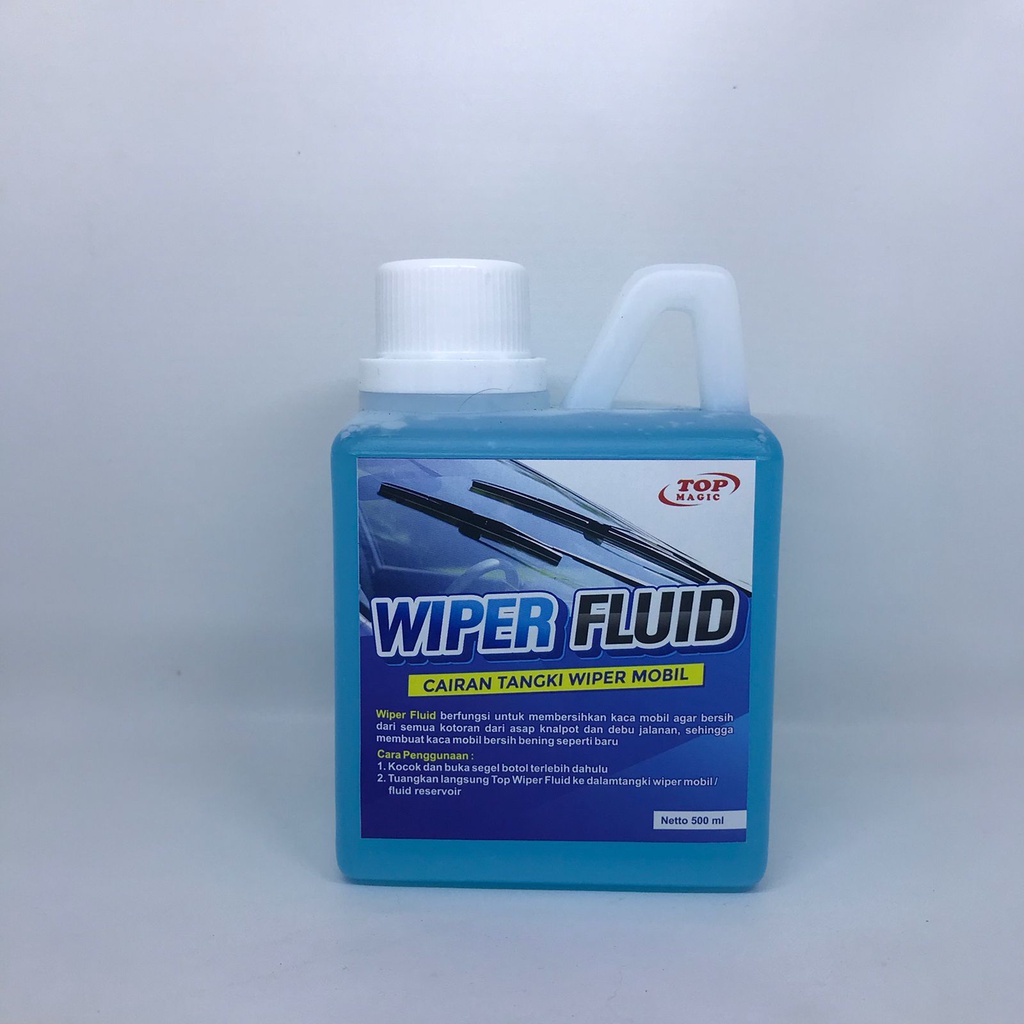 TOP WIPER FLUID 500 ML / 1 LITER Cairan Pembersih Kaca Mobil Anti Jamur dan Debu Sabun Wiper Anti Buram Kaca Mobil