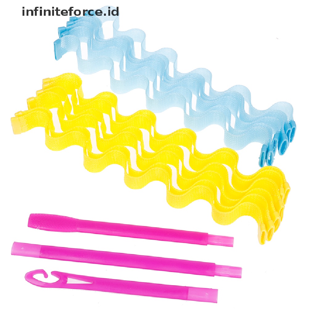 (Infiniteforce.Id) 12pcs / Set Alat Pengeriting Rambut Spiral Portable