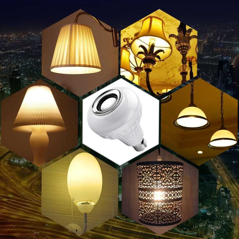 Terlariss !! GITEX LED RGB E27 12W dengan Bluetooth Speaker - GBKOF