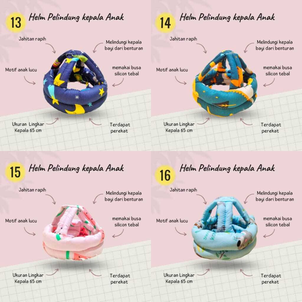 Helm Bantal Pelindung Kepala Bayi Balita Keselamatan Anti Tabrakan Baby head protector