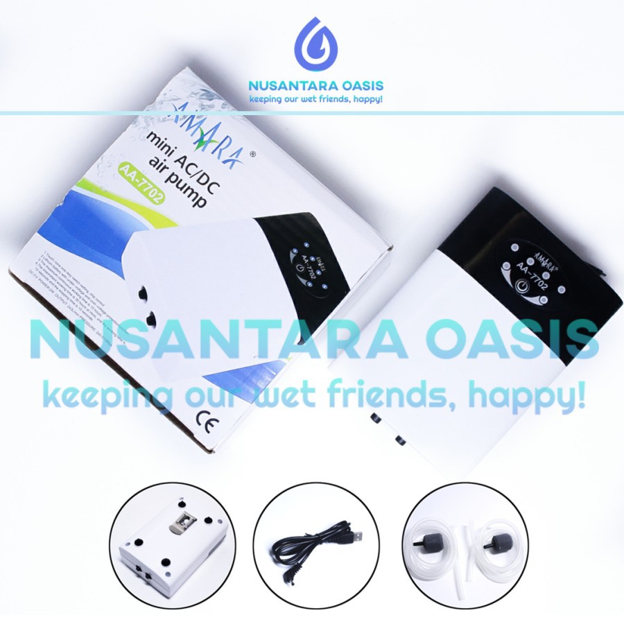 AMARA AA7702 AC DC AA 7702 USB POMPA UDARA AIR PUMP AERATOR AQUARIUM
