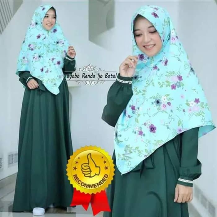 GAMIS TOYOBO RENDA HIJAU BOTOL GAMIS SYARI GAMIS MONALISA