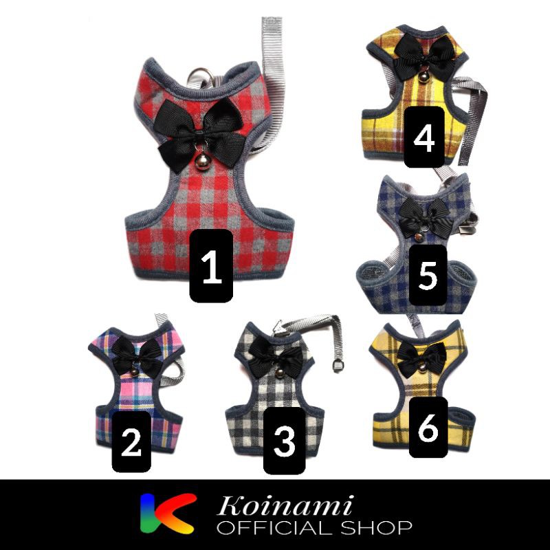 Tali Penuntun Baju Kucing Anjing / #001 / Pet Harness Jacket / Dog Harness Jacket